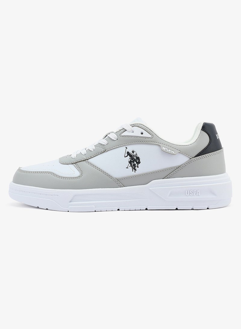 U.S. Polo Assn. Men's White Classic Low-Top Sneakers, Stylish Lace-Up Design Shoes Perfect for Casual Adventures - Image 3