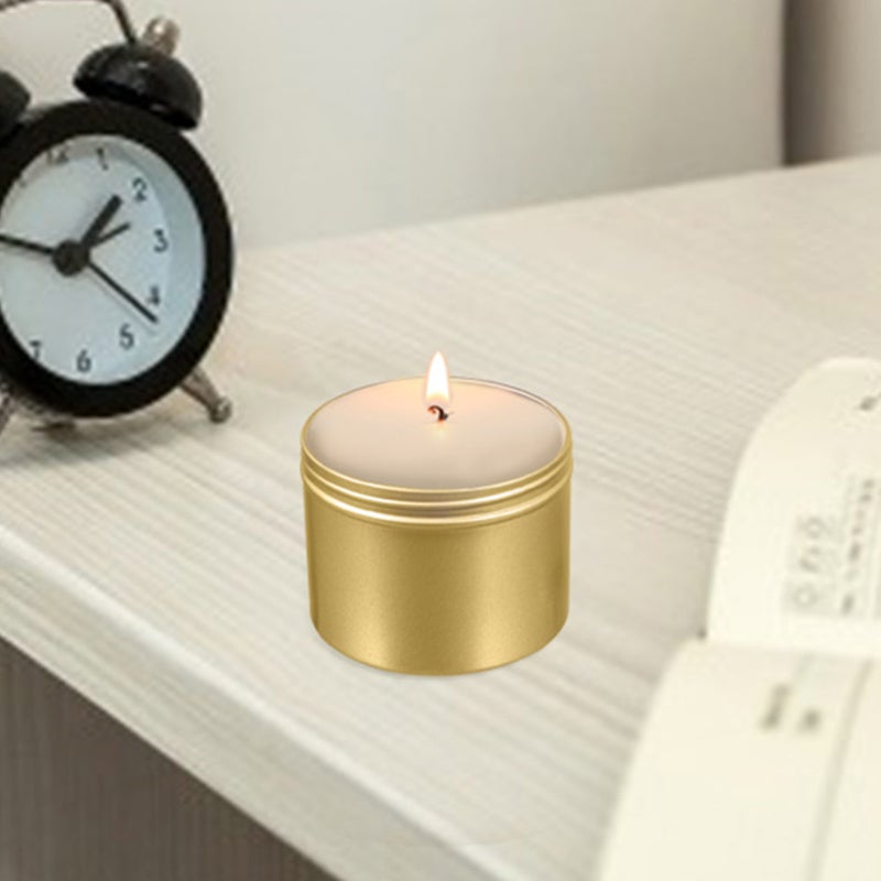 6pcs Empty Candle Cans DIY Facial Cream Jars Aluminum Candle Containers - Image 2