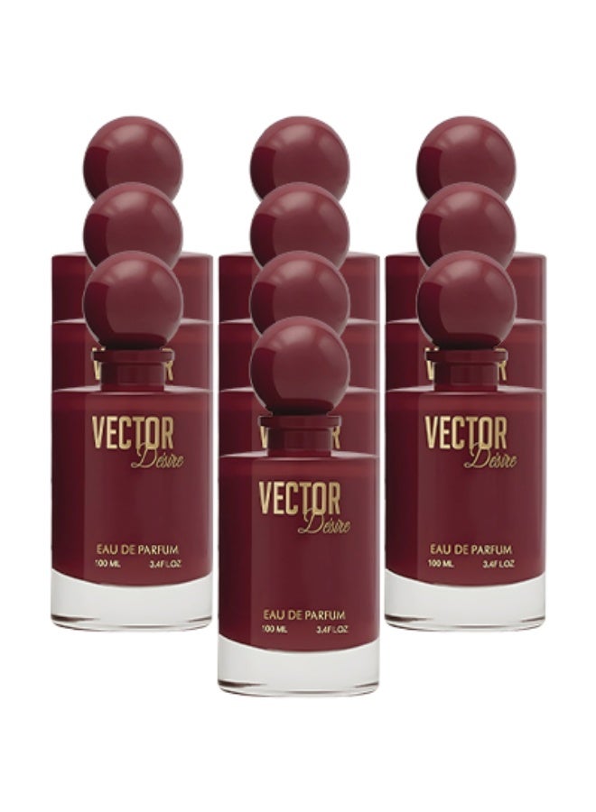 Vector 10 Pieces Vector Desire Perfume Red 100ml EDP - Image 1