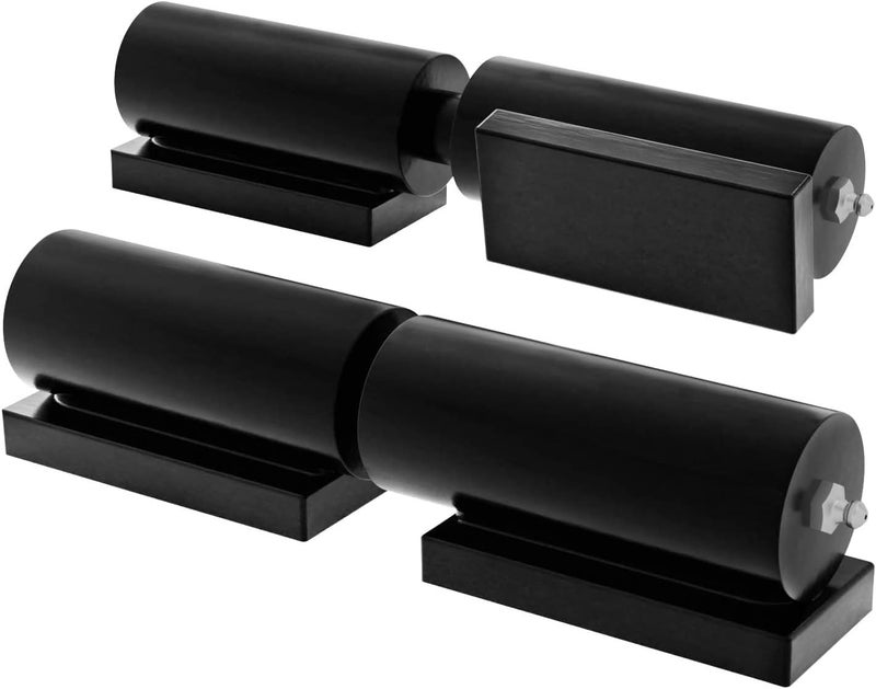 Pixplex Heavy Duty Gate Hinges 7 Inches - 2 Pack Black Iron Door Hinge Barrel Style 900 Lbs Capacity for Swing Door Trailer Ramp Gate - Weld On Install - Image 1