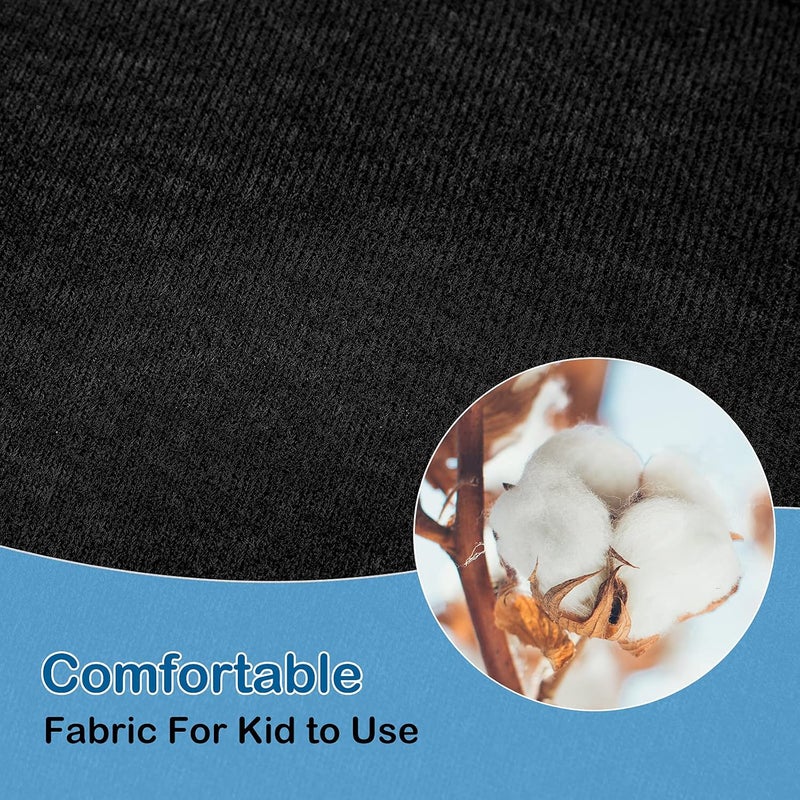 Riakrum 4 Pieces Baby Car Seat Belt Covers Soft Car Seat Straps Shoulder Pads for Kid Infant Stroller Strap Covers Seat Safety Belt Cushion Pads for Boy and Girl, Black - Image 3