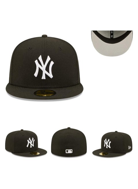 NEW ERA 3D Embroidered Fitted Baseball Team Cap with Closed Back for Sun Protection-58.7CM