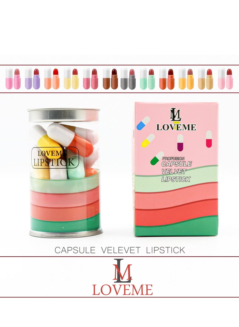 LOVEME BEAUTY - Twelve Color Set Of Dry Lipstick - Image 1