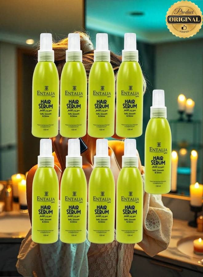 Entalla 9 Pieces Hair Serum Soft And Smooth And Shine Protects Hair From Heat Of Hair Dryer - Image 1