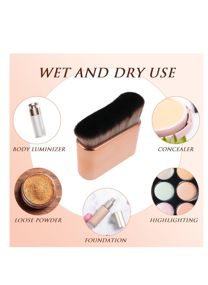 Prasacco Tanning Brush, Body Makeup Brush Self Tanner Brush for Body Kabuki Foundation Brush ody Makeup Blend & Blur Tan Brush Applicator for Body & Leg Makeup Tanning Brush for Tanners Mousse  - Image 4