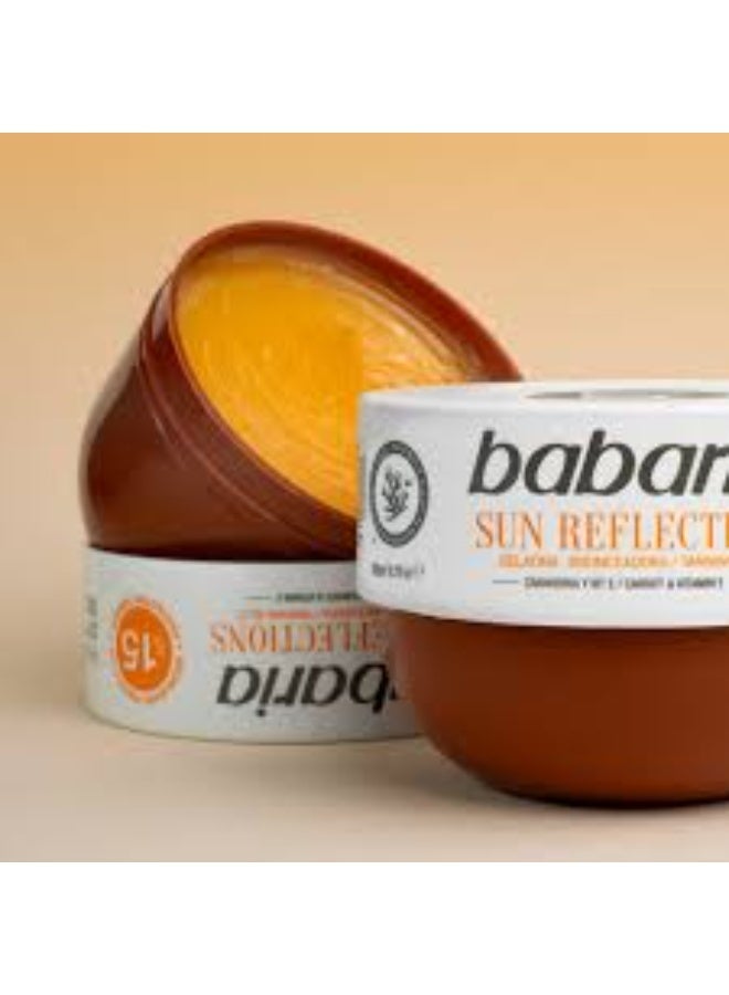 Babaria Tanning Jelly SPF15 Carrot Oil Vitamin E Bronzing Gel Sun Protection Moisturizing - Image 1