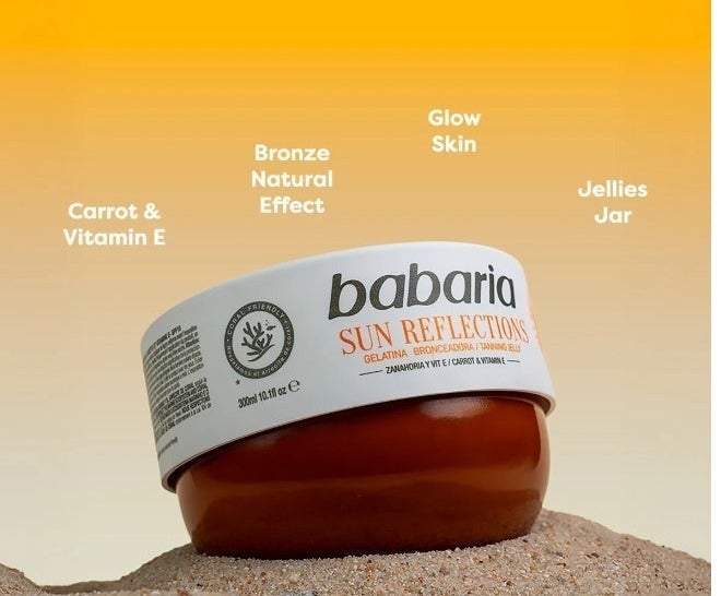 Babaria Tanning Jelly SPF15 Carrot Oil Vitamin E Bronzing Gel Sun Protection Moisturizing - Image 5
