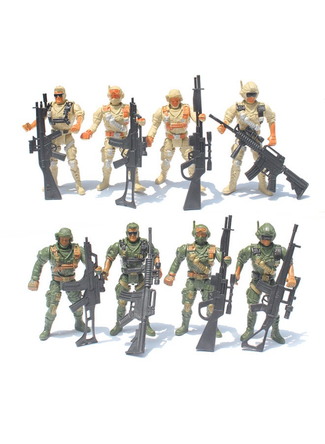 Simulation Soldier Police Dog Children's Toy Set Joint Movable Special Forces Model Children's Toys Wholesale-Color:Soldier + Police Dog (Single) - Image 2