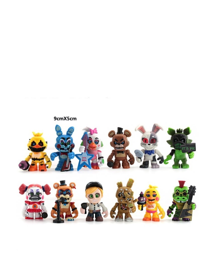 XiuWoo 12-Piece Five Nights At Freddy's Theme Toy Set