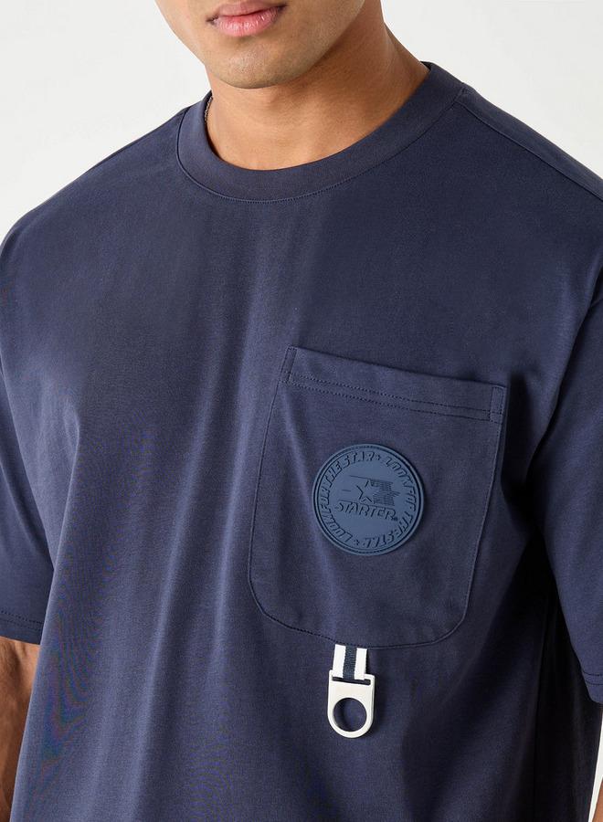 Starter Typographic Print T-shirt with Short Sleeves - Image 4