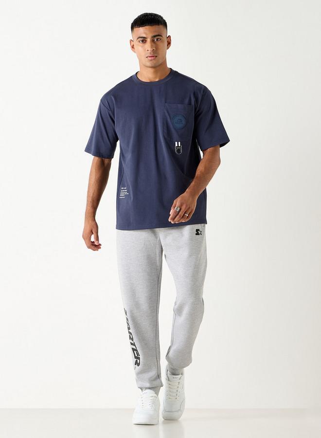 Starter Typographic Print T-shirt with Short Sleeves - Image 2