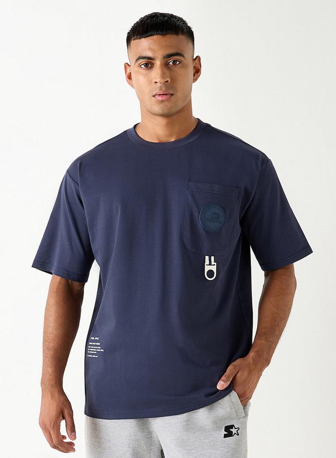 Starter Typographic Print T-shirt with Short Sleeves - Image 1