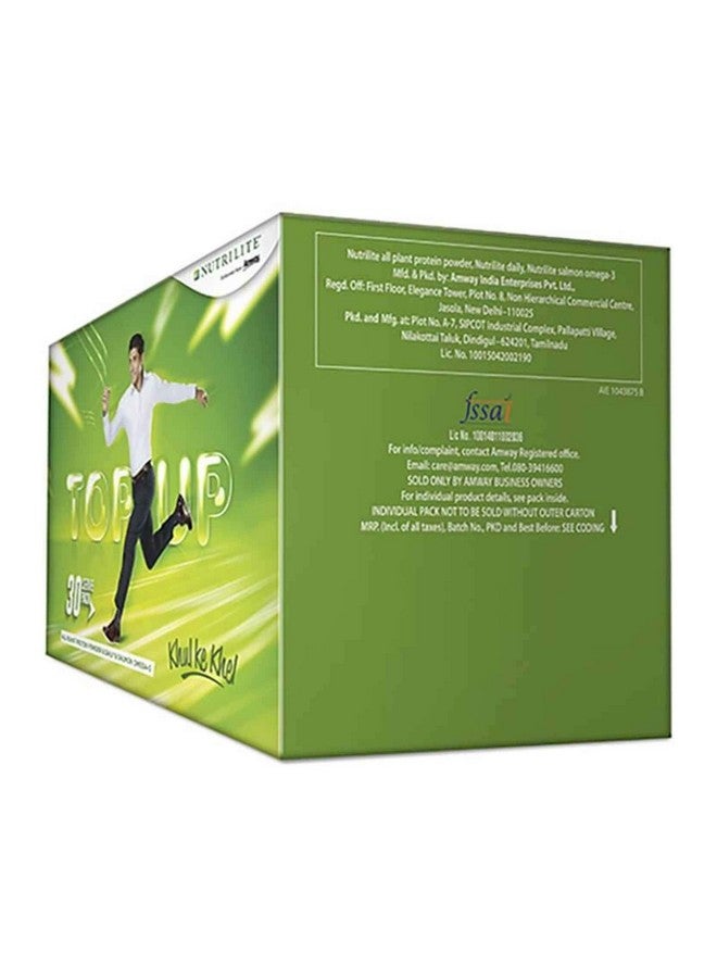 Nutrilite AMWAY NUTRILITE 30 Serve PDO Pack ALL PLANT PROTEIN AND DAILY AND SALMON OMEGA 3...........Contents: All Plant Protein Powder: 30 N sachets (10g) each Daily: 30 N tablets Salmon Omega-3: 30 N softgels - Image 2