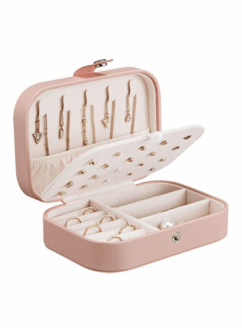 Excefore - Jewelry Box for Women Girls PU Leather Jewelry Organizer Storage Case with Compartments, for Earrings Bracelets Rings Watches - Image 1