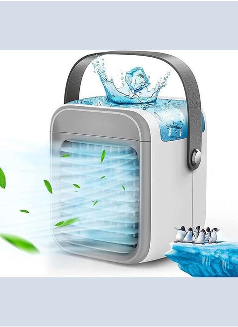 Rechargeable Portable Air Conditioner USB Evaporative Air Cooler With 3-Speed Mode LED Light