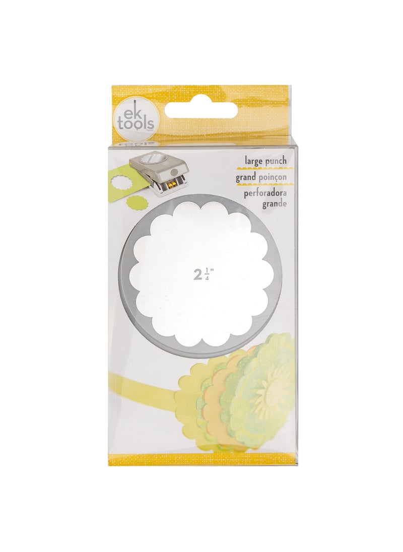EK Tools EK tools 2.25-Inch Scallop Circle Punch, Large, New Package, White  - Image 2