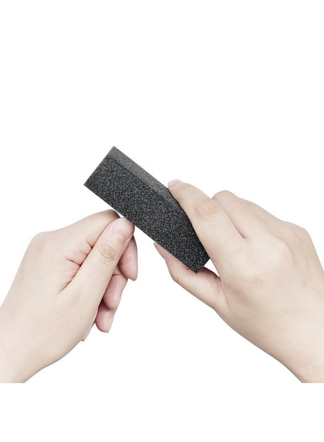 HeeYaa 10 Pcs Nail Buffer Sanding Block Polisher Buffing File 100/180 Grit 3 Sides Nail Files Art Pedicure Manicure File(Black Purple) - Image 5
