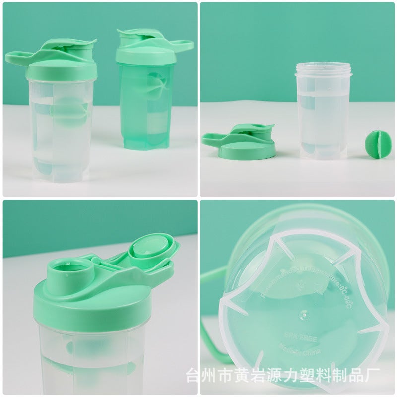 YL Factory Direct 500ML Plastic Shaker Bottle for Protein Powder, Fitness &  Milkshakes - Image 4