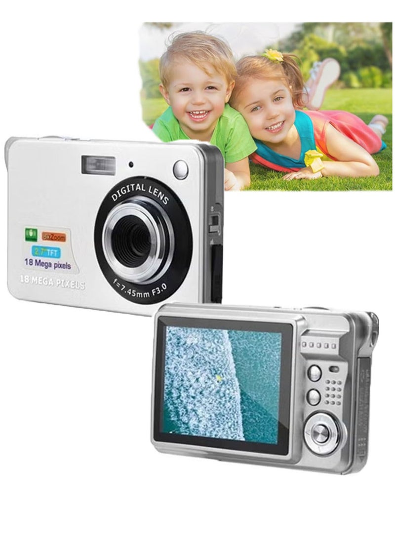 Generic 18X Optical Zoom Digital Camera, 2000mAh Long Battery FHD Kids Camera, Mini Anti-Shake Shoot Digital Camera for Kids Boys Girls Beginners  - Image 1