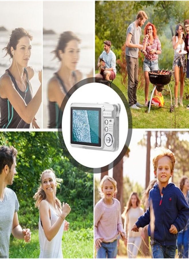 Generic 2.7 Inch Tft 18Mp 8X Zoom Digital Camera Mini Anti-Shake Full HD Digital Video Camera(Silver)  - Image 5