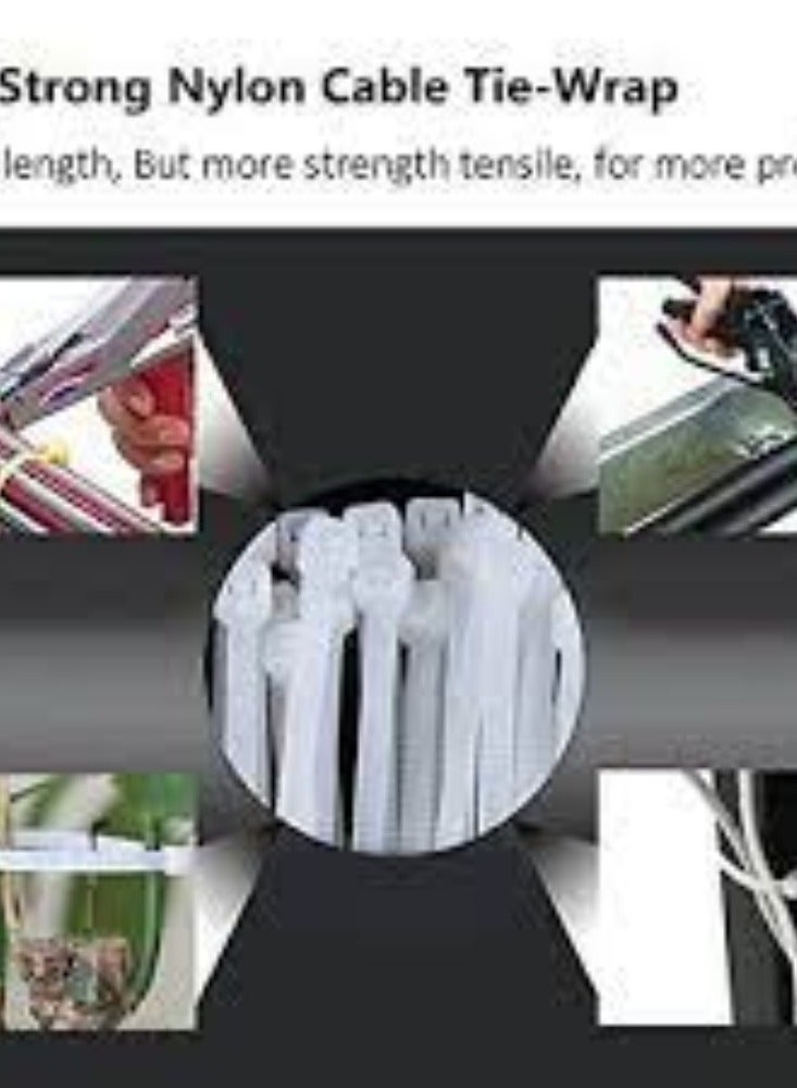KNP KNP White Multi-Purpose Nylon Cable Ties (800x9mm) are designed for robust cable management and bundling tasks, offering durability and reliability in demanding environments.  - Image 3