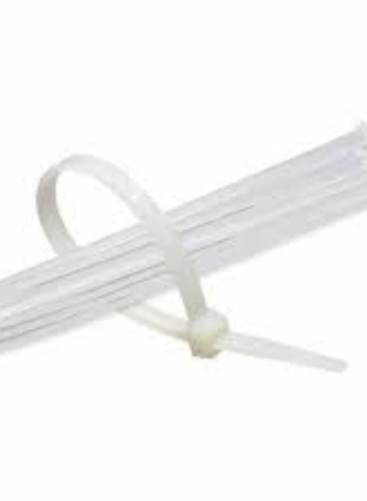 KNP KNP White Multi-Purpose Nylon Cable Ties (800x9mm) are designed for robust cable management and bundling tasks, offering durability and reliability in demanding environments.  - Image 4