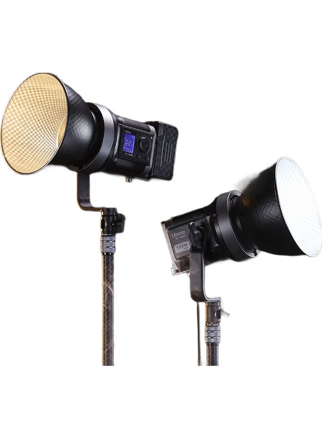 Ulanzi Ulanzi Vl120Bi 120W Dual-Color Temperature Fill Light, V-Mount Video Continuous Light (With App), Cob Light, Photography Light Soft Light Camera Lighting - Image 1
