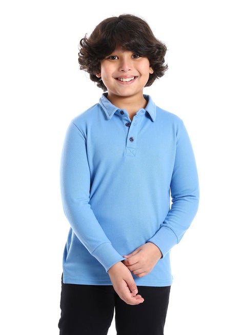 تيشرت بولو أولادي بياقة