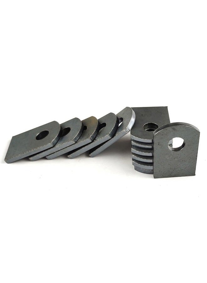 Jikacok Weld on Steel tabs. Weld on Light tabs Made from Premium 9 Gauge A36 Hot Rolled Mild Steel. 1"x1 1/2" Weld tab with a 3/8" Hole. Weld Accessories Steel Welding Tabs. - Image 1