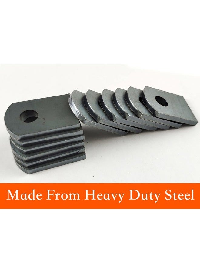 Jikacok Weld on Steel tabs. Weld on Light tabs Made from Premium 9 Gauge A36 Hot Rolled Mild Steel. 1"x1 1/2" Weld tab with a 3/8" Hole. Weld Accessories Steel Welding Tabs. - Image 4