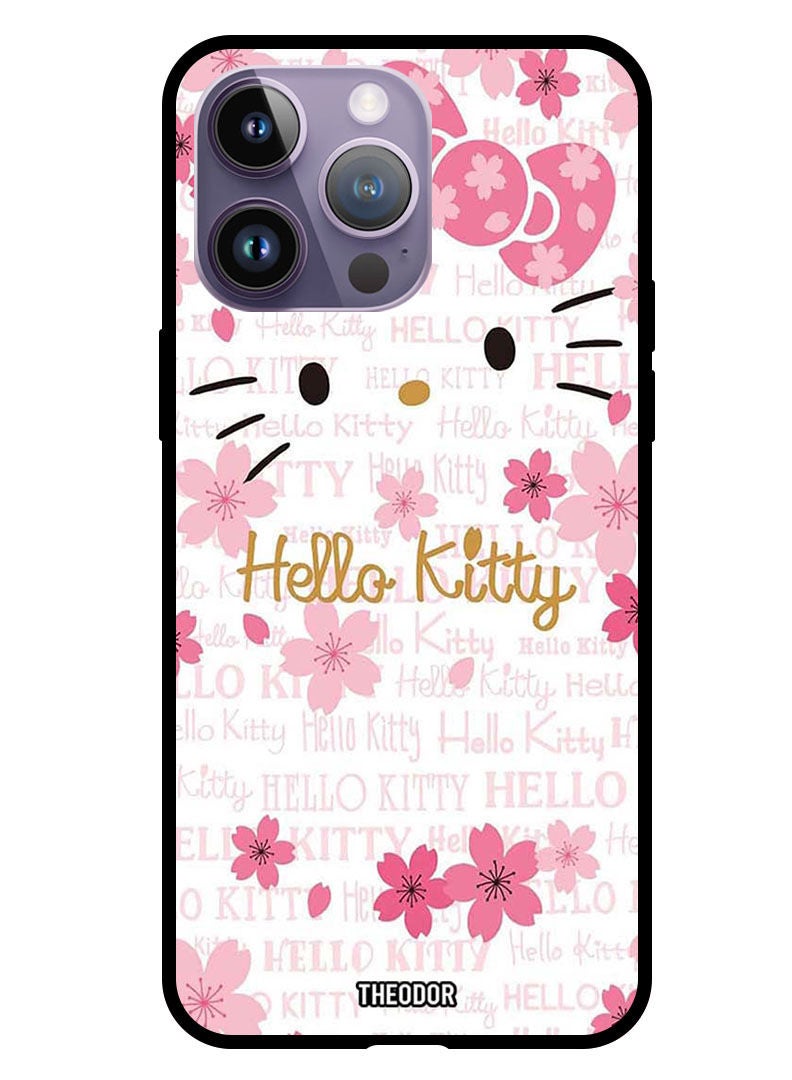 Theodor غطاء حماية لجهاز أبل آيفون 14 برو 6.1" 2022 هالو كيتي - Image 1