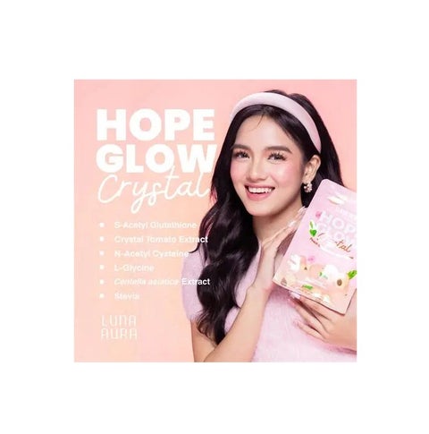 luna aura glutathione LUNA AURA Luna Aura Hope Glow Crystal Peach Glutathione Juice Drink  8/SACHETS 18 GRAMS SACHET | Best Price KSA