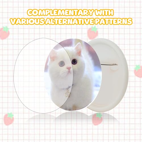 Domigard Badge Maker for Kids,55mm(2.16 inch) DIY Pin Button Maker Press Machine Badge Punch Kit with 48 pcs Button Parts Pictures Circle Cutter,Arts & Crafts for Kids, Perfect for School Projects & Party - Image 4