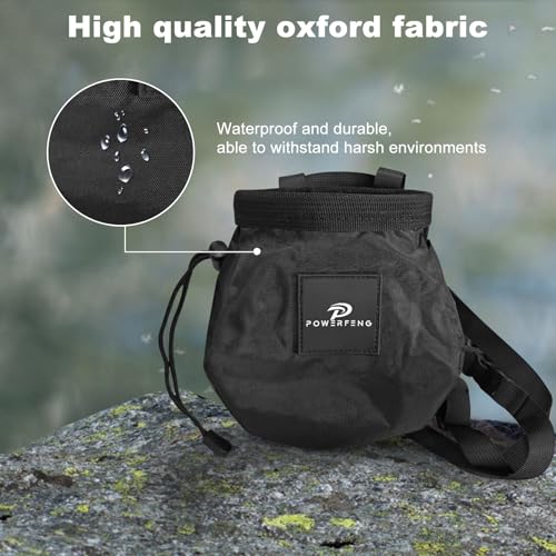 powerfeng Chalk Bag for Rock Climbing & Bouldering: Outdoor Indoor Chalk Bag for Men & Women Climbing Equipment & Accessories - Image 5