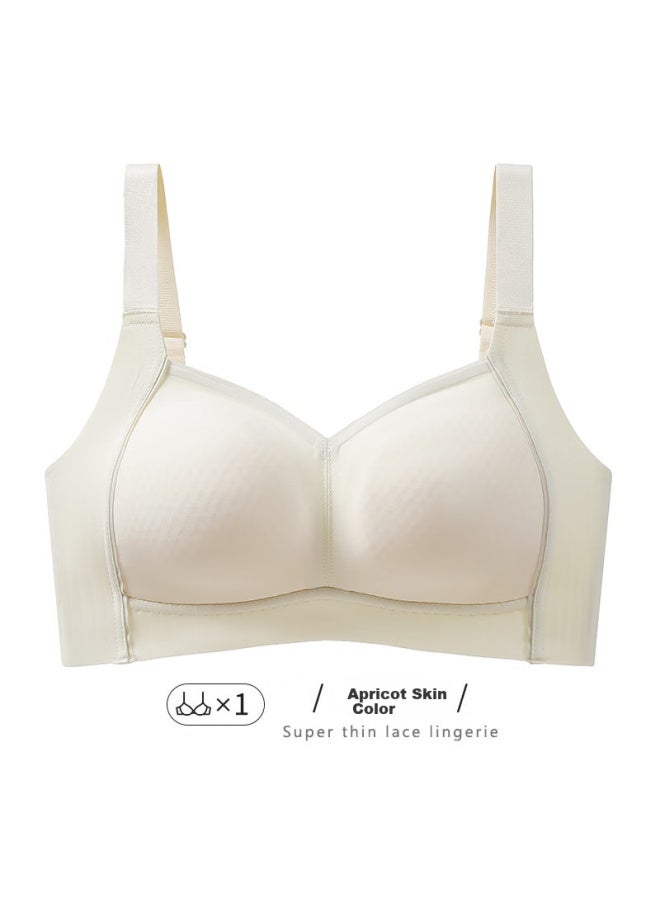 Finseech Adjustable Anti-spillage Bra For Large Side Support And Gynecomastia, Seamless, Apricot Color, 75b Cd - Image 1