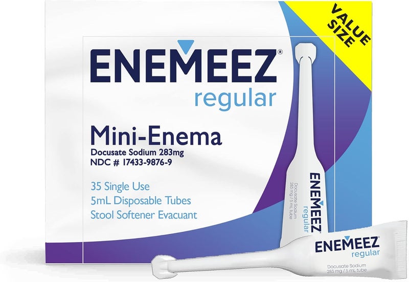 Enemeez Plus Enemeez 283mg Docusate Sodium Mini EnemasStool Softeners  Constipation Relief for Adults 35 Count - Image 1