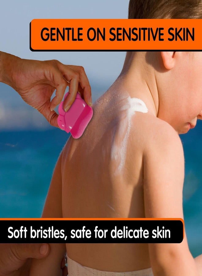 Mobi Lock 2Pcs Sunscreen Applicator for Kids - Sunblock Lotion Brush with Protective Case, Soft Bristles, Mess-Free Sun Cream Applicator for Travel, Beach & Outdoor Use - by Mobi Lock - Image 3