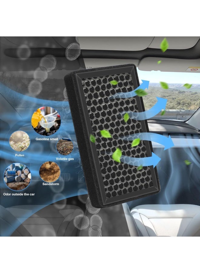 2 PCS Tesla Cabin Air Filter, Model 3 & Y OEM Replacement, Built-in HEPA Filter Activated Carbon Dual Protection, Includes Removal Tool & Screwdriver - Image 3