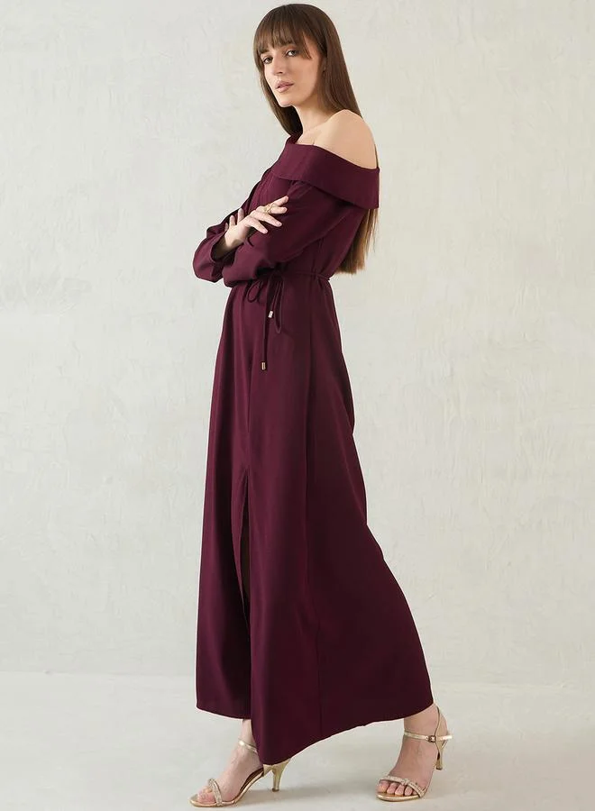 Femmella Off-Shoulder Maxi Dress
