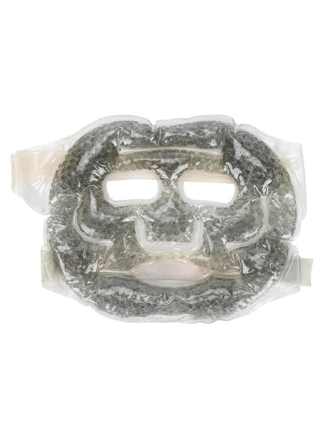 klarako Gel Bead Full Face Pack, Hot & Cold Compress Facial Pack, Reusable Ice Face Mask for Puffiness, Headaches, Eye Bags, Dark Circles, Migraines, Stress Relief  - Image 1