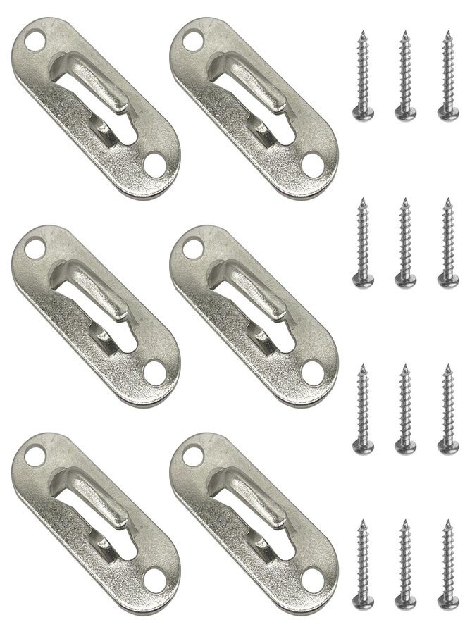 Kowibcl Curtain Rod Bracket,Curtain Rod Holder with Screw Pack，6PCS (for 5/16"Curtain Rod) Nickel - Image 1
