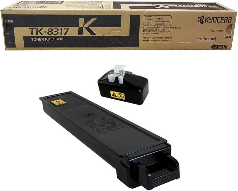KYOCERA Kyocera Mita Genuine Brand Name OEM TK8317K TK8317K Black Toner Cartridge 18K YLD for TASKalfa 2550ci Printers