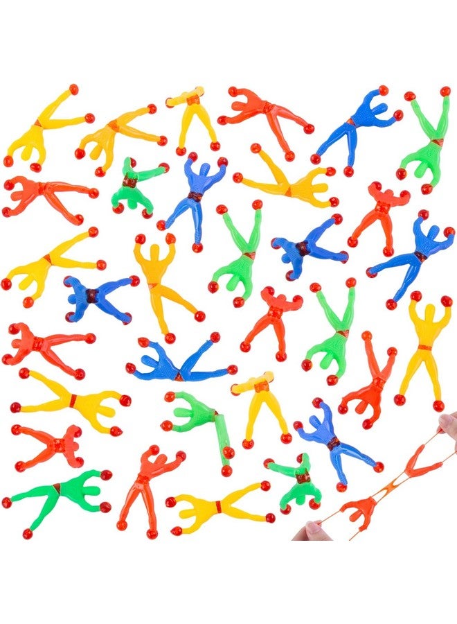 شيندل 50 قطعة من لعبة متسلقي الجدران القابلة للتمدد، لعبة لزجة لتسلق الجدران، مجموعة هدايا الحفلات للأطفال، ألعاب تململ ممتعة، جائزة الفصل الدراسي، حشو بيض سلة عيد الفصح للأطفال - Image 1