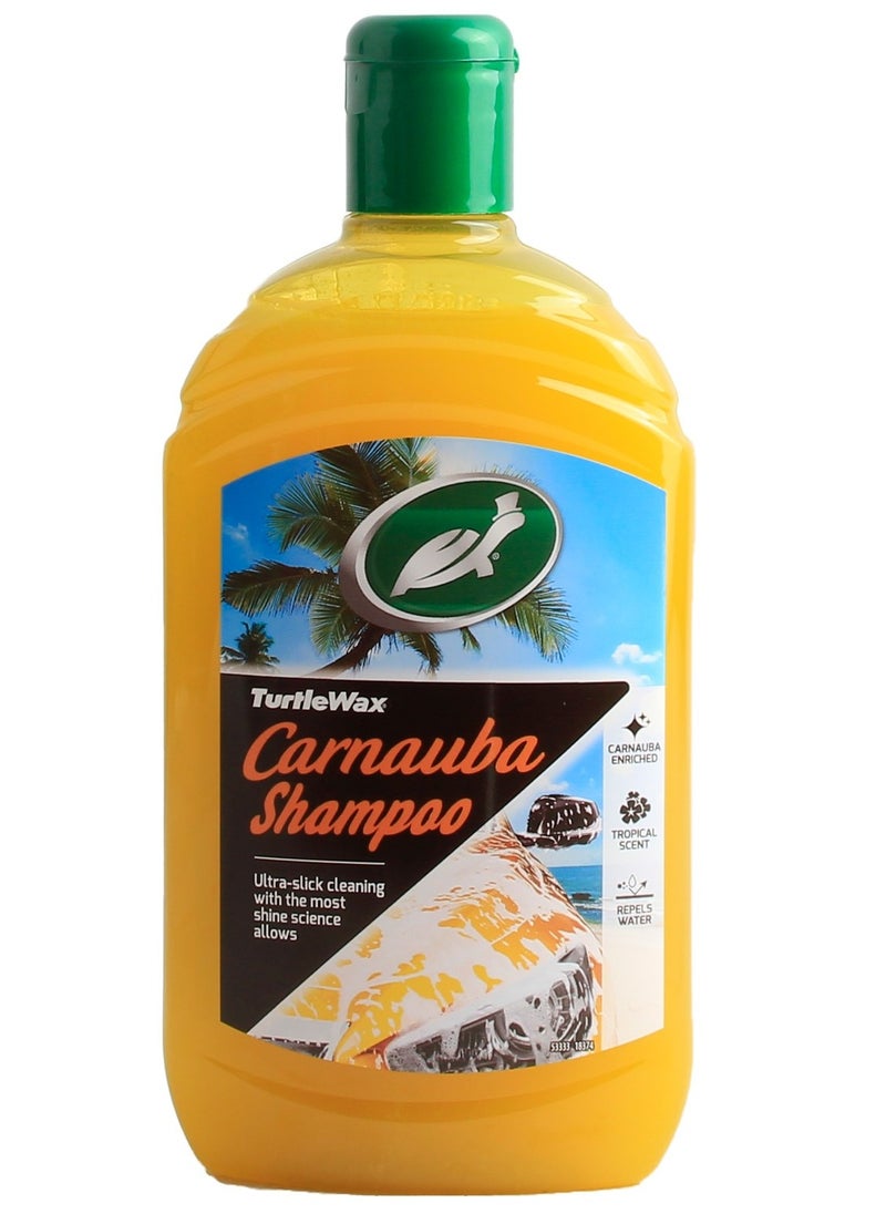 TurtleWax Car Wash Shampoo and Car Polish with Carnauba Wax – Ultra-Cleaning Formula with Long-Lasting Soft Shine – 1L  - Image 1