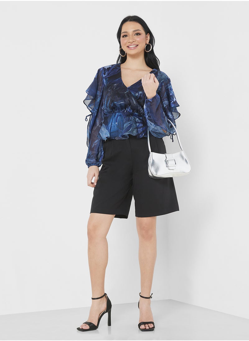 GUESS - Floral Printed Crop Top - Image 1