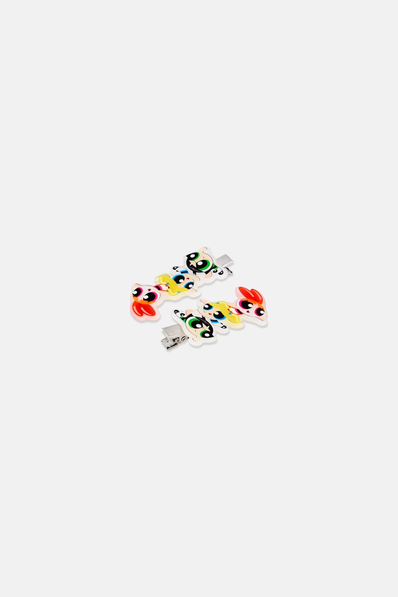 The Powerpuff Girls Kids Girl 2 Pcs Hair Clips, Multicolor - Image 4