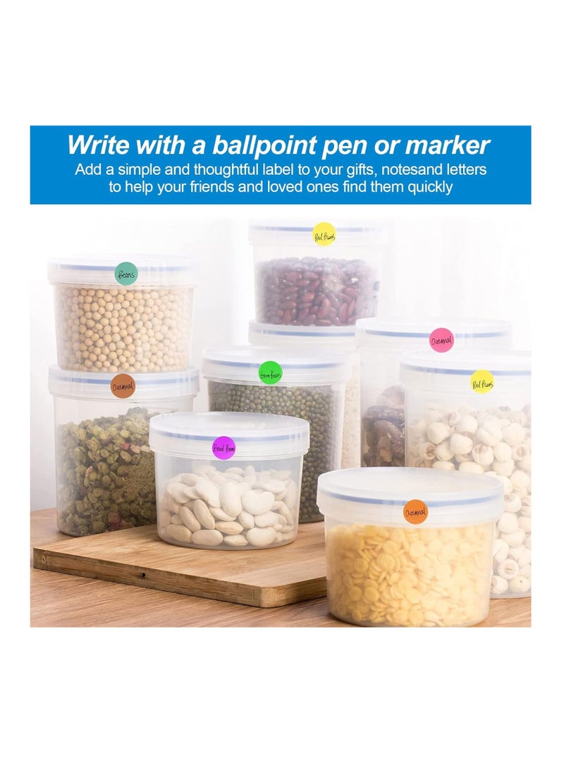 Round Dot Sticker, 1920Pcs Colour Self Adhesive Coding Stickers Labels for Coloring Marking Organizing, 20 Sheets