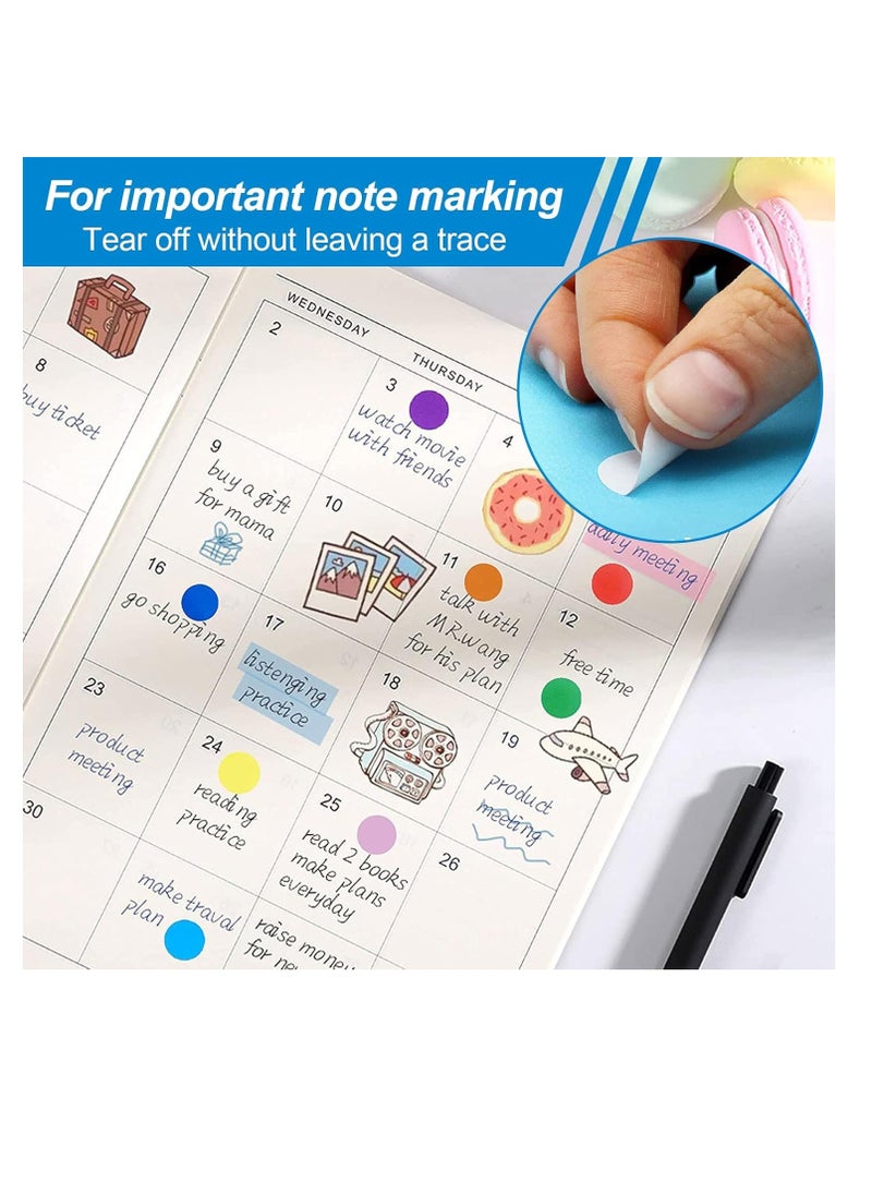 Round Dot Sticker, 1920Pcs Colour Self Adhesive Coding Stickers Labels for Coloring Marking Organizing, 20 Sheets