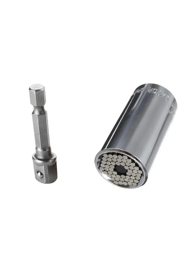Gator grip The Original Self-Adjusting Universal Socket with Power Drill Adapter. Self-Adjusts for Shape and Size as well as Standard and Metric application - Image 1