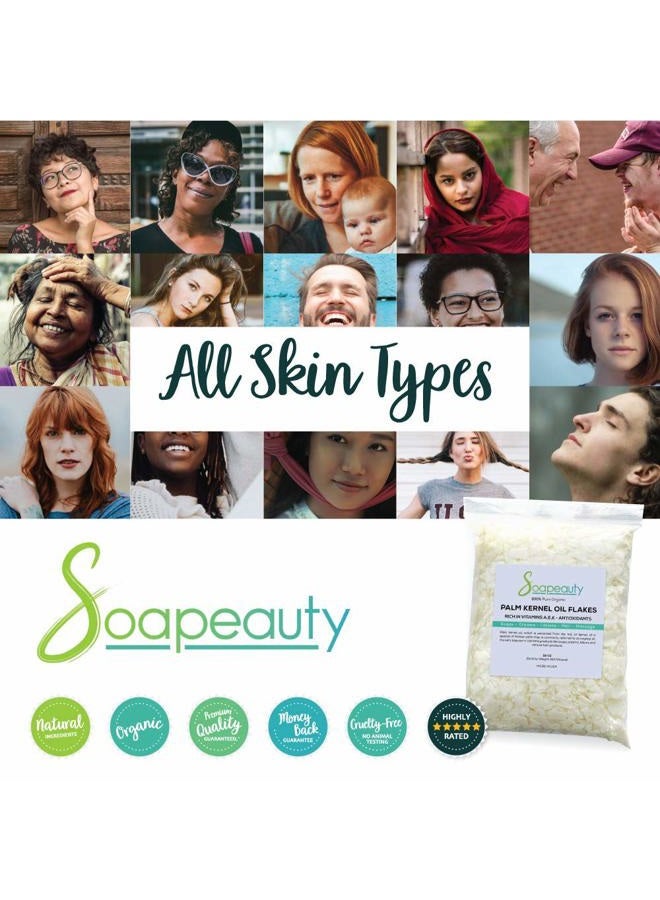 Soapeauty رقائق زيت نواة النخيل | زيت نواة النخيل النقي غير المكرر لصنع الصابون ومستحضرات التجميل | الأحجام من 4 أونصات إلى 10 أرطال | (48 أونصة) - Image 5